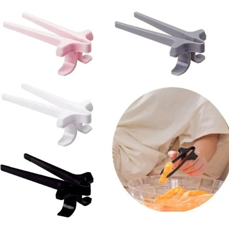 4 Par Fingerpinsetter Snacks Tilbehør Ekstra Pinsetter for Rene Hender
