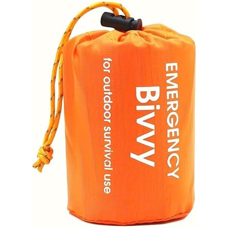 Nödsovsäck, bärbar isolerad campingsäck, vattentät lättviktsfilt, överlevnadsutrustning, med visselpipa