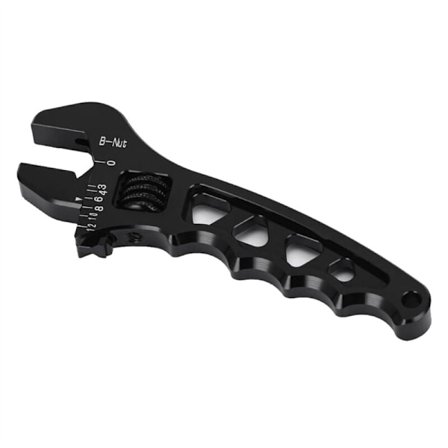 Säädettävä alumiininen jakoavain AN 3 4 6 8 10 12, putkityökalu, alumiini, musta