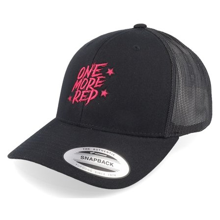 Berzerk - Zwart trucker Cap - Pink One More Rep Fitness Black Trucker @ Hatstore