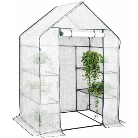 Rootz Folie Drivhus - Haveindhegning - Planteskjul - UV-bestandig - Nem montering - Vejrbestandig - 143cm x 73cm x 195cm