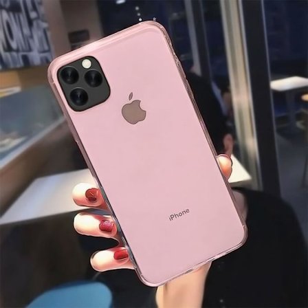 Silikonfodral - E.F.Connection - för iPhone 13 mini - Ultra Slim - Rosa - Mjuk