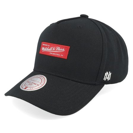 Mitchell & Ness - Schwarz Adjustable Cap - Box Logo Pro Own Brand Black A-Frame Adjustable @ Hatstore