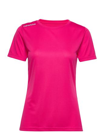 Women Core Functional T-Shirt S/S T-shirt Top Lyserød Newline
