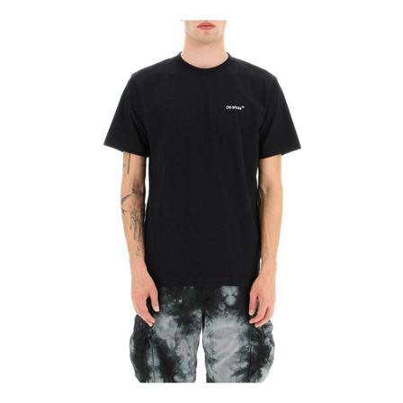 Off White T-Shirts Sort, Herre