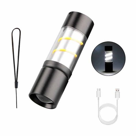 Mini LED Lommelygte: Bærbar, Genopladelig Lygte til Camping & Nødsituationer