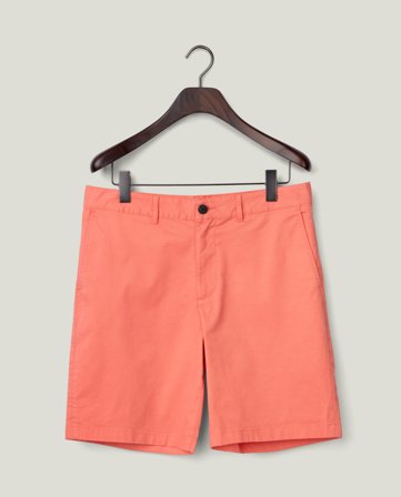 Lexington Klassische Shorts aus Baumwoll-Twill, koralle