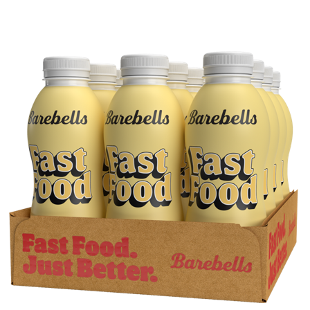 12 x Barebells Fast Food Måltidserstatning 500 ml, Vanilla - Bodyman.dk