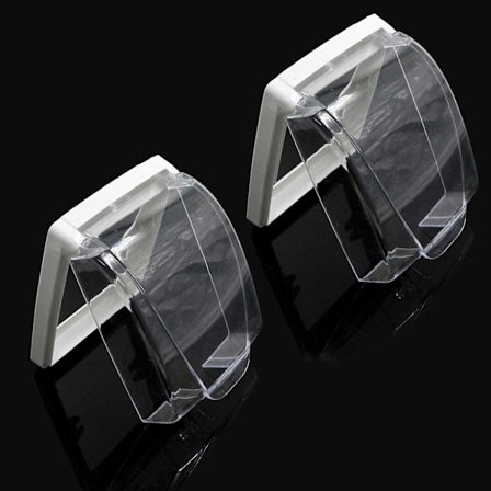 Vægstikkontakt Stænktæt Dæksel - PC Plastikkassedæksel, Transparent Vandtæt Flip-låg, Egnet til 86 Type Stikkontakt med Afbryder, Dørklokke, til Bat