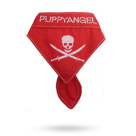 Pirate Scarf Red - Scarfes, Charms & Halsbandssmycken, Draglinor, Läder- & Textilhalsband på Doggie.se