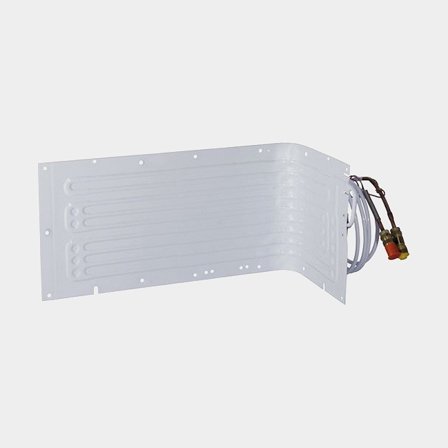 Évaporateur en L pour réfrigérateur Isotherm, avec raccords, 170 x 400 x 210 mm