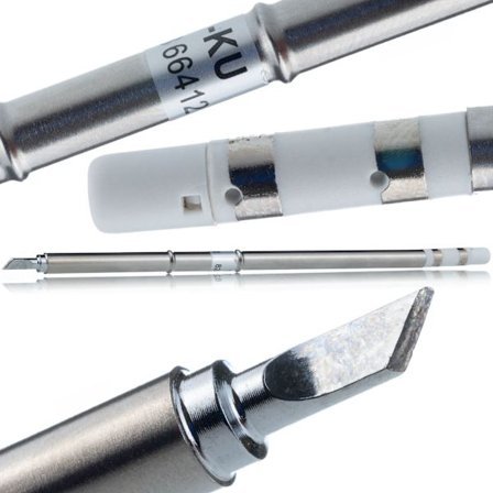 Juotoskärki T12-KU Sisäänrakennetulla Lämmitin – Nopea Lämpeneminen | Tarkka Anturi | Yhteensopiva T12-Asemien kanssa