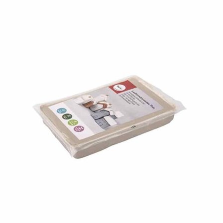 Ilmakuivuva savimaa, 1kg, valkoinen