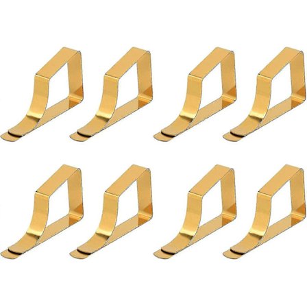 8-pak bordklip i rustfrit stål, dugklemmer, 8-pak bordklip i rustfrit stål, dugklemmer