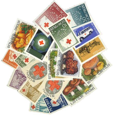 Finland 1922-1980 - Røde Kors - 20 forskellige frimærker - Postfrisk