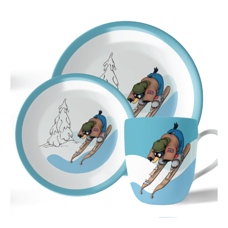 Flåklypa Barneservise, Solan, 1 sett