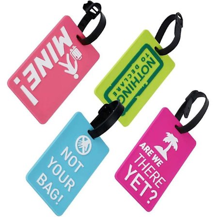 Søte bagasjelapper PVC Koffert Bagasjelapper Kortholder/reise ID-bagasjelapp