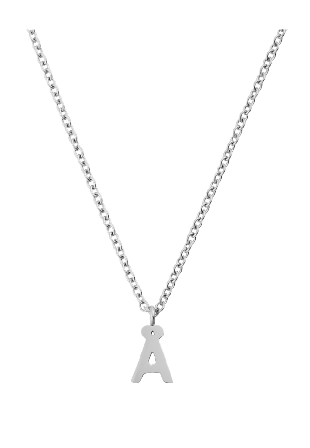 Mockberg Petite Plain Letter Ä Steel Necklace Smycken & klockor Dam Grå ONESIZE