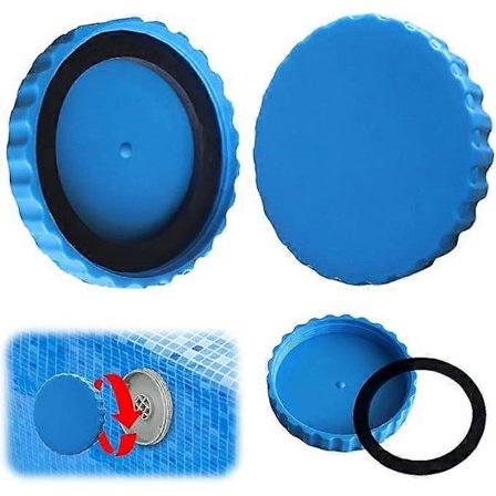 Vinterstängningsset för Intex och Bestway pooler, 2 st vinterpluggar med matchande tätningar, pooltillbehör, frostsäkert och tätt vinterlock för pool