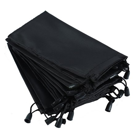 10 stk. sorte mikrofiber solbriller briller og mobiltelefon tilbehør tilbehør etuipose med snøring