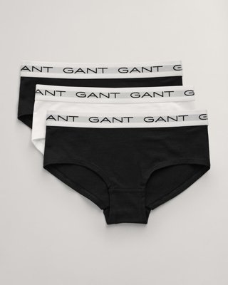 GANT - Teen Girls 3-pakning hipstere til dame black / white