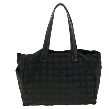 Chanel Vintage Pre-owned nylon totes Sort, Dame Vintage Tasker, Størrelse: ONE Size
