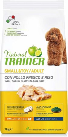 Natural Trainer Crocchette Pollo Cane Adult Small & Toy 7Kg