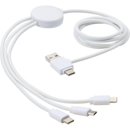 Bullet 5 i 1 USB-kabel One Size Vit