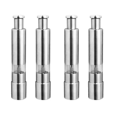 Salt- och pepparkvarnset, rostfritt stål Salt- och pepparkvarn Hållbar Enhandsmanövrering Salt a