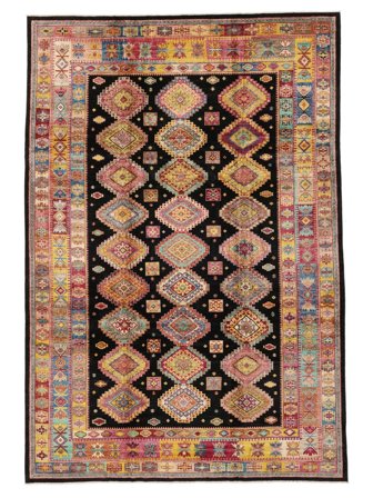 Médaillon Grand Shabargan Tapis 246X360 Laine