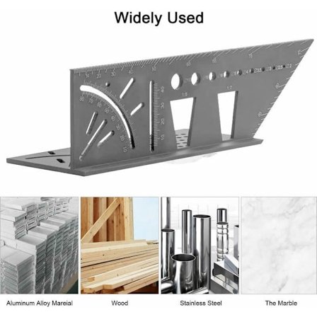 3D Gjæringsvinkel Sporingsvinkel fra 45° til 90° 150 x 275 x 66 mm