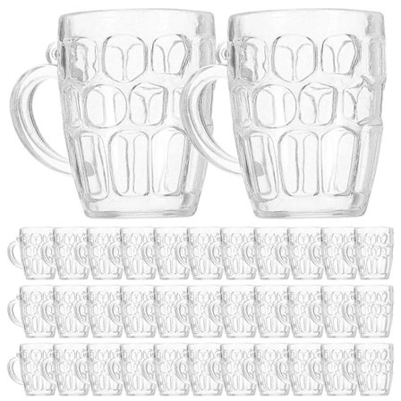 50 st Mini Ölsejdlar i Plast, Transparenta Dekorativa Muggar för Dockhus, Fest, Bröllop & Utomhusbruk