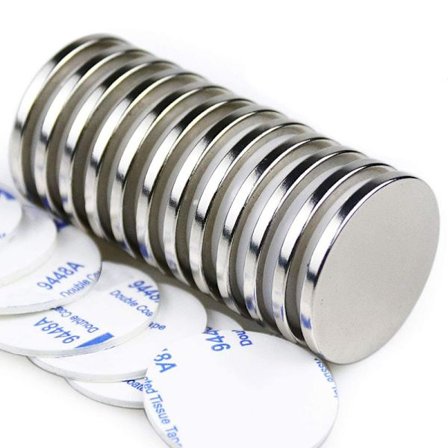 Skivmagneter, dubbelsidig självhäftande, kylskåp, DIY, konstruktion, vetenskap, hantverk och kontorsmagneter 50-pack(10mm*3mm)