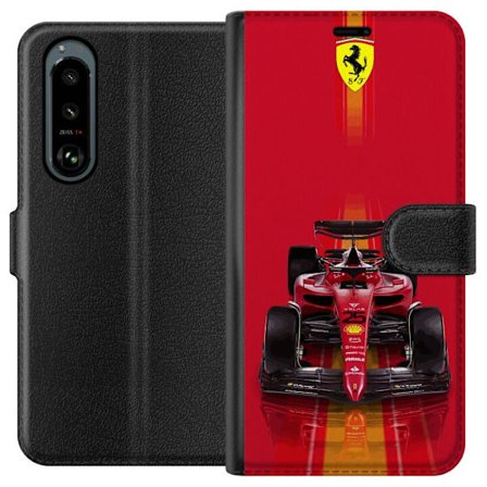 Kompatibelt Plånboksfodral till Sony Sony Xperia 5 III Ferrari Formel 1-bil i ikonisk röd design med sportig precision
