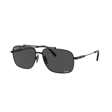 Ray-Ban Michael Titanium -Aurinkolasit - Black Rectangular - Ray-Ban RB8096 9267K8 5915