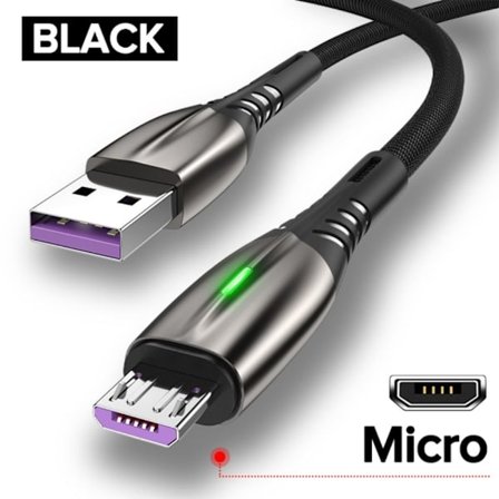 Datakabel Laddningskabel SVART MICRO USB MICRO USB