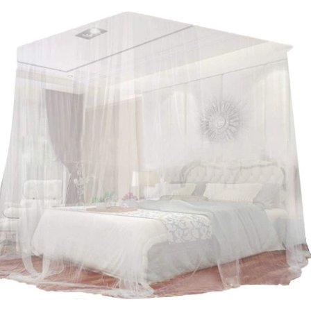 Sänghimmel tät mask sängtält inomhus och utomhus användning vit sängtält 200*200*180cm