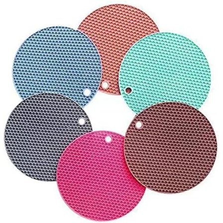 Purkinavaaja ja lusikan alusta silikoniset pannunaluset, lämmönkestävä matto äärimmäiseen lämpötilasuojaan, joustavat liukumattomat keittiön kuumat 