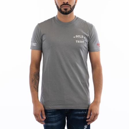 In Gold We Trust, The Pusha T-shirt Grijs, Heren, Maat:M