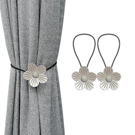 Gardinknap, 2 stk. Magnetiske Gardinreb, Gardintilbageholdere