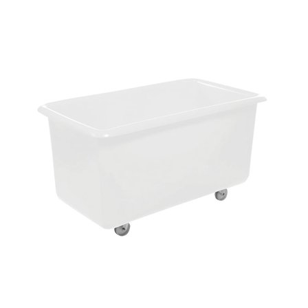 Mobile container truck, 755x1345x730 mm, 455 L, white