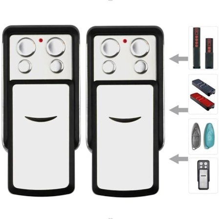 868MHz Garagefjernbetjening med rullende kode - Kompatibel med Sommer 4020, 4026, TX03-868-4, 4031 (2-pak)