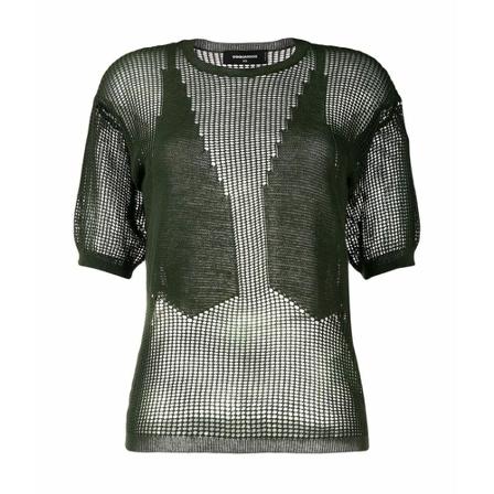 Dsquared2 S72Ha0912S17311710 Green Cotton Bluse Grøn, Dame