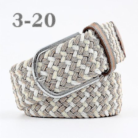 Herrar Bälte Födelsedagspresent Midjebälte Fläta Klassiskt Spänne Midjeband Justerbart Blandade 3 Färger