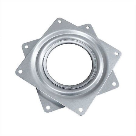 Skivspelare Vridplatta Roterande Plattform 360 Graders Roterande Fyrkant med Stålkullager för Köksbänkskåp Skafferi (4 tum)