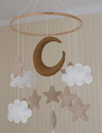 That's Mine Moon Mobile - Beige - ONE SIZE