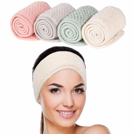 Spa-kasvohiuspanta, meikkipääpanta, säädettävä hiuspanta, pehmeä pyyhepanta suihkuun, urheiluun, joogaan