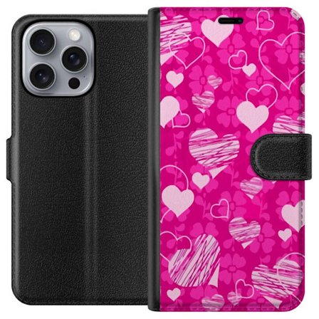 Yhteensopiva Lompakkokotelo Apple Apple iPhone 16 Pro Max PopSydänKuviointi