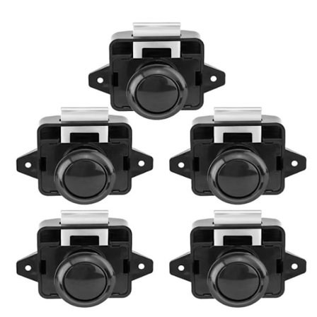 5PSC tryckknapps lås spärr, nyckellösa dörrlås för husbil, yacht, båt