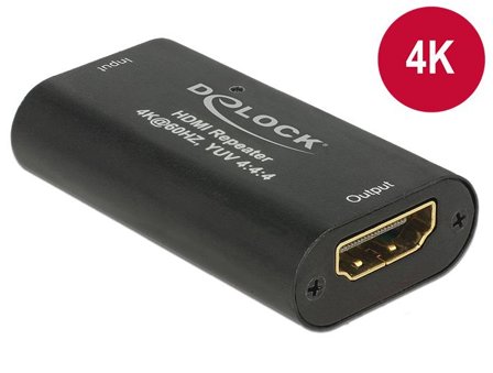 Delock HDMI Repeater - video/lyd-forlenger - HDMI